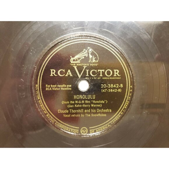 78RPM Claud Thornhill & Orchestra - Sweet And Lovely - Honolulu(R192) - Picture 3 of 4